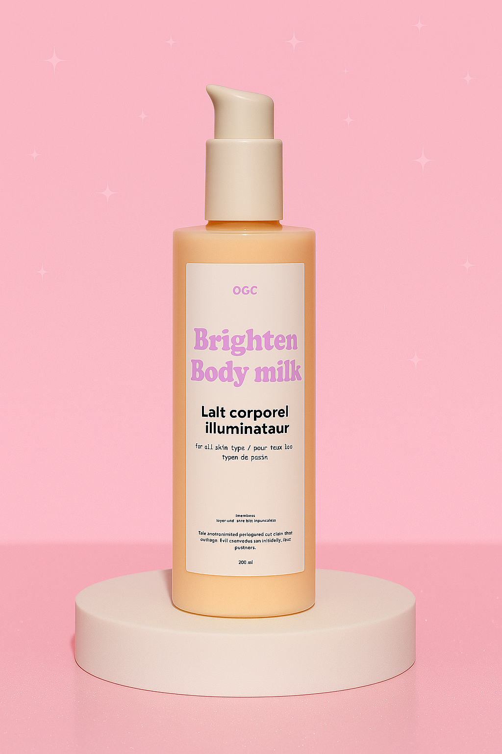 Lait corporel illuminateur