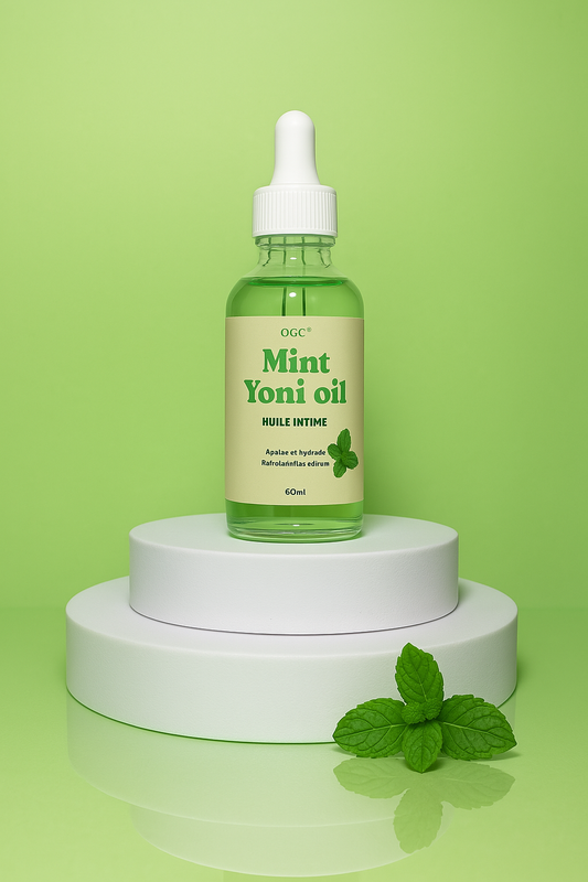 Huile intime à la menthe